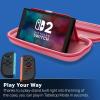 image:imagePowerA Slim Case for Nintendo Switch 2  Dark Heather Grey Officially Licensed Protective Case Holds 10 Game Cards Padded Screen Protector Builtin Play StandKirby Mouthful