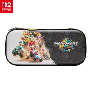 image:imagePowerA Slim Case for Nintendo Switch 2  Dark Heather Grey Officially Licensed Protective Case Holds 10 Game Cards Padded Screen Protector Builtin Play StandMario Kart World