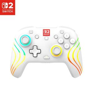 image:imageTurtle Beach Afterglow Wave Wireless RGB Gaming Controller  Officially Licensed for Nintendo Switch 2 Nintendo SwitchSwitch LiteOLED  TMR Thumbsticks Customizable Lighting  BlueWhite