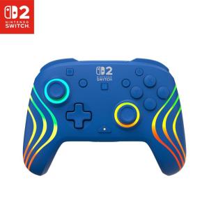 image:imageTurtle Beach Afterglow Wave Wireless RGB Gaming Controller  Officially Licensed for Nintendo Switch 2 Nintendo SwitchSwitch LiteOLED  TMR Thumbsticks Customizable Lighting  BlueBlue