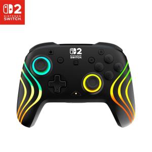 image:imageTurtle Beach Afterglow Wave Wireless RGB Gaming Controller  Officially Licensed for Nintendo Switch 2 Nintendo SwitchSwitch LiteOLED  TMR Thumbsticks Customizable Lighting  BlueBlack