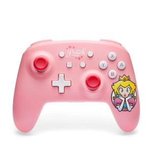 image:imagePowerA Wireless Controller for Nintendo Switch  Kirby Mouthful Switch LiteSwitchOLED Model Nintendo Switch 2 AA Battery Powered Battery Included Bluetooth Motion Controls Officially LicensedPrincess Peach