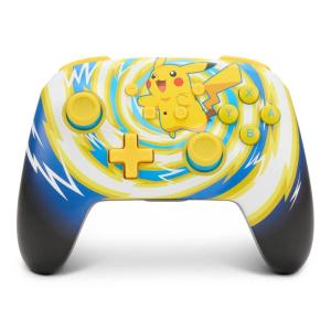 image:imagePowerA Enhanced Wireless Controller  Nintendo SwitchSwitch LiteSwitchOLED Model Nintendo Switch 2 Pikachu Vibrant Gamepad Bluetooth Advanced Gaming Buttons officially licensedPikachu Vortex