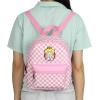image:imageBioworld Super Mario Bros Princess Peach 106 Pink amp White Checkered Mini Backpack