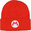 image:imageNintendo Beanie  Super Mario Bros Mario and Luigi Embroidered Patch 2Pack Knit Cuffed Cold Weather Beanie Set for Men and Women Multicolored