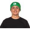 image:imageNintendo Beanie  Super Mario Bros Mario and Luigi Embroidered Patch 2Pack Knit Cuffed Cold Weather Beanie Set for Men and Women Multicolored