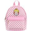 image:imageBioworld Super Mario Bros Princess Peach 106 Pink amp White Checkered Mini Backpack