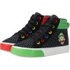 image:imageNintendo Boys Mario and Luigi High Top Sneaker redGreen and BlackBlack