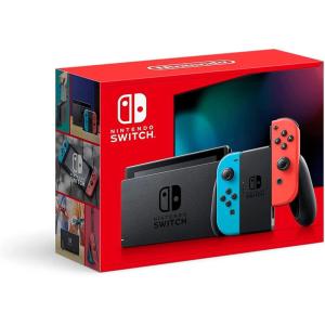 image:imageNintendo Switch with Neon Blue and Neon Red JoyCon  Handheld Gaming ConsoleBlack
