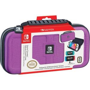 image:imageRDS  Officially Licensed Nintendo Switch Deluxe OLED Nintendo Switch amp Switch Lite Game Traveler Case  Purple Ballistic Nylon Viewing Stand amp Bonus Game Cases 1 Selling Case in USAPURPLE