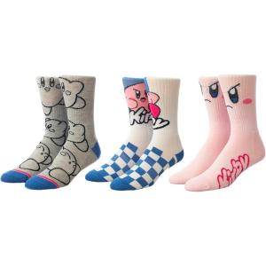 image:imageBioworld Kirby Athletic Casual Crew Socks for Men 3Pack