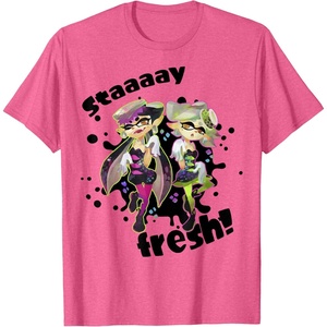 image:imageNintendo Splatoon Squid Sisters Stay Fresh Graphic TShirt TShirtPink Heather