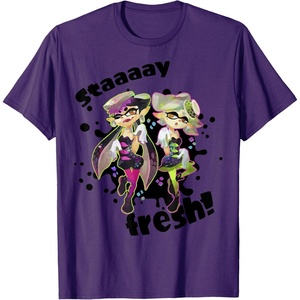 image:imageNintendo Splatoon Squid Sisters Stay Fresh Graphic TShirt TShirtPurple