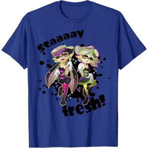 image:imageNintendo Splatoon Squid Sisters Stay Fresh Graphic TShirt TShirtRoyal Blue