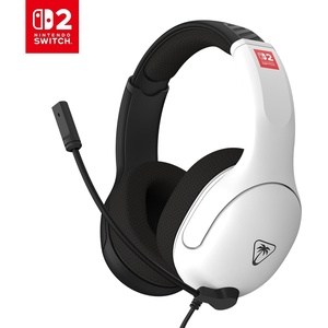 image:imageTurtle Beach Airlite Fit Wired Gaming Headset for Nintendo Switch 2 Lite  Also works with Nintendo Switch OLED FliptoMute Mic Comfortable Ear Cushions 40mm Speakers Lightweight Black amp WhiteBlack and White