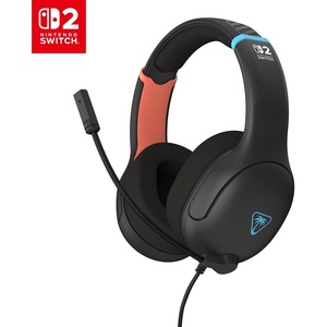 image:imageTurtle Beach Airlite Fit Wired Gaming Headset for Nintendo Switch 2 Lite  Also works with Nintendo Switch OLED FliptoMute Mic Comfortable Ear Cushions 40mm Speakers Lightweight Black amp WhiteCharcoal RedBlue